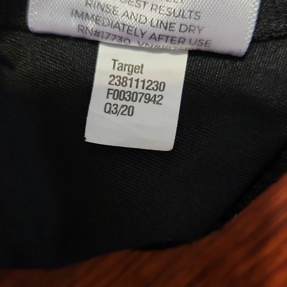 Shade & Shore Bikini Top size 34B Black Swimsuit